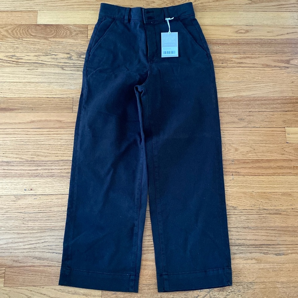 Everlane NWT The Organic Wide-Leg Pant Black